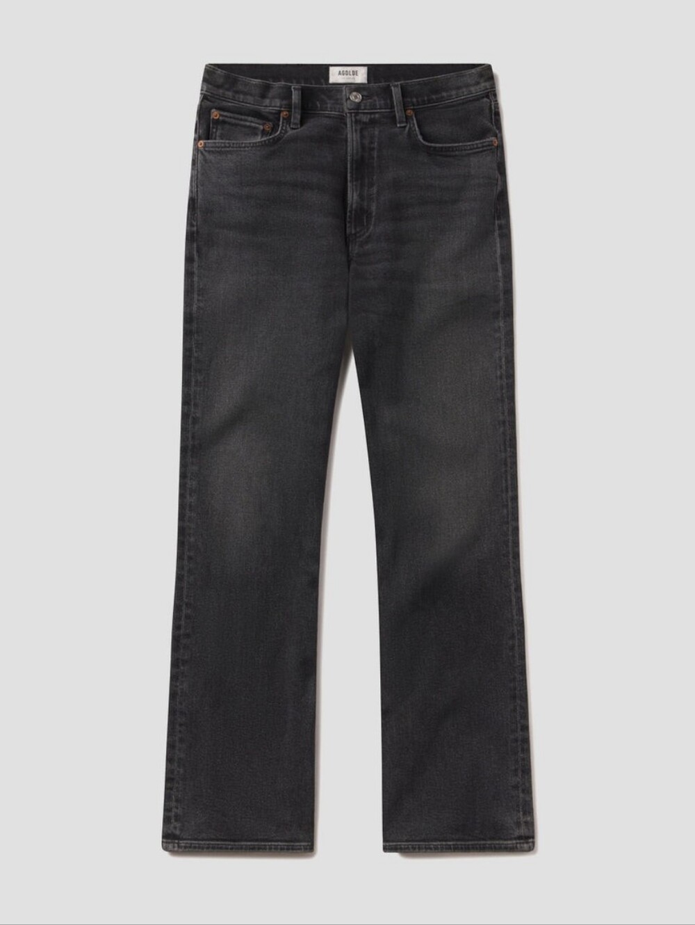 AGOLDE Harper Jean Mid Rise Relaxed Straight Jeans In Hush(washes Black)  33 - Picture 3 of 16